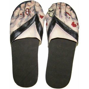 Billy Bob Zombie Crazy Feet Costume Sandal Slippers